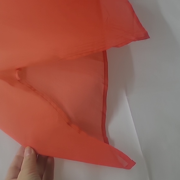 Poncho Swimwear Cover-Up Salmon Peach Ombre Resortwear Cruise Coastal Beach Pool - Picture 3 of 8